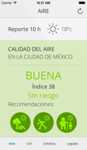 Aire App, (2015). Tomada de Apple Store.