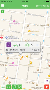 Ecobici App, (2015). Tomada de Apple Store.