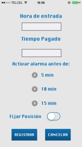 Parquímetros DF App, (2015). Tomada de Apple Store.