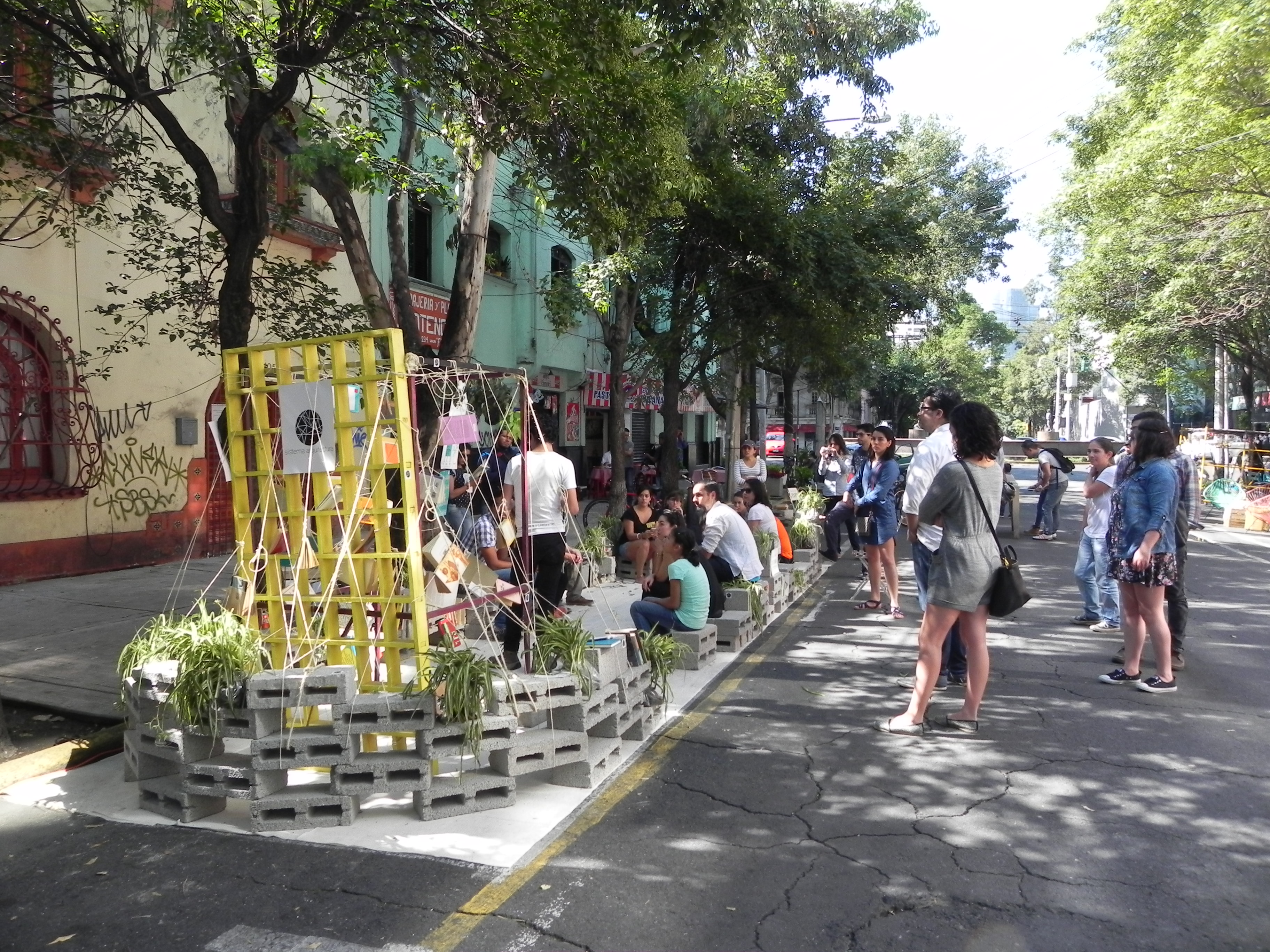 Sistema Arquitectura, Viene-viene la cultura para Parque(ando) (2015). Cortesía de Jaime Durón