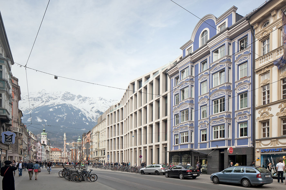 David Chipperfield, Tienda departamental Kaufhaus Tyrol (2010). Tomada del sitio web del arquitecto