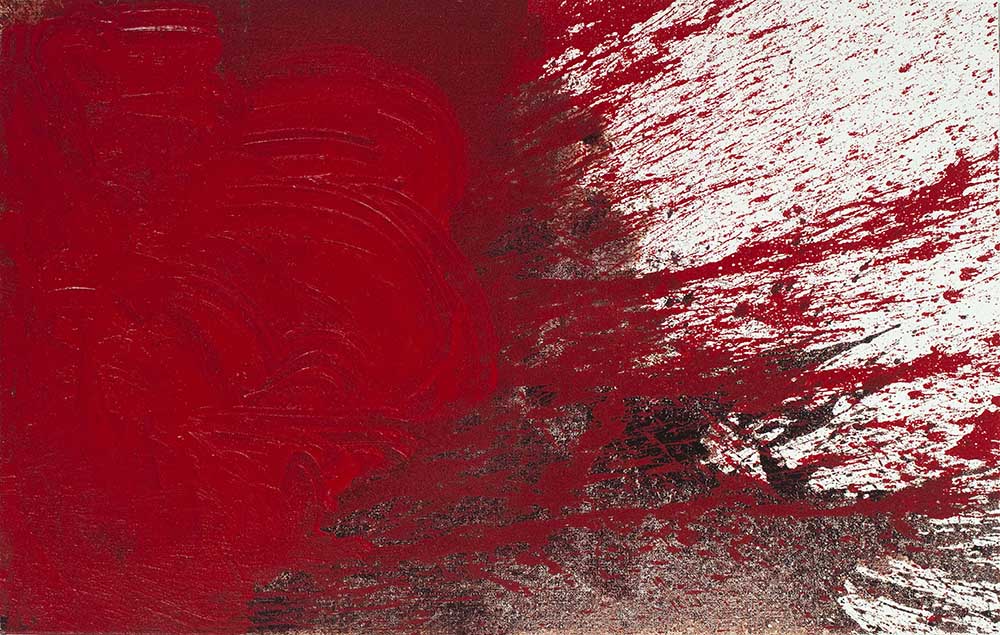 Hermann Nitsch, Schuettbild (2002). Cortesía del Museo Nitsch