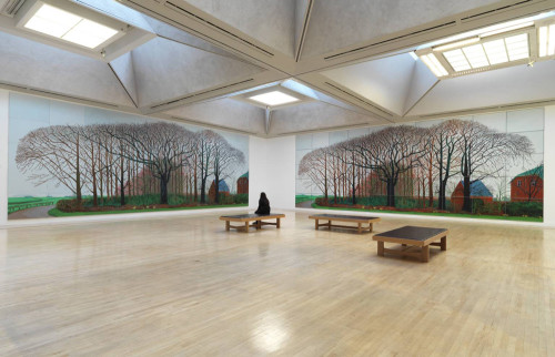 David Hockney, Bigger Trees Near Warter (2007). Vista de instalación. © Tate