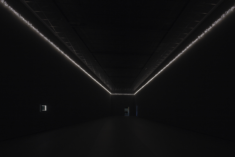 Joseph Kosuth: ‘(Waiting for-) Text for Nothing’ Samuel Beckett, in play, vista de la instalación, ACCA (2010-11). © ACCA Archive