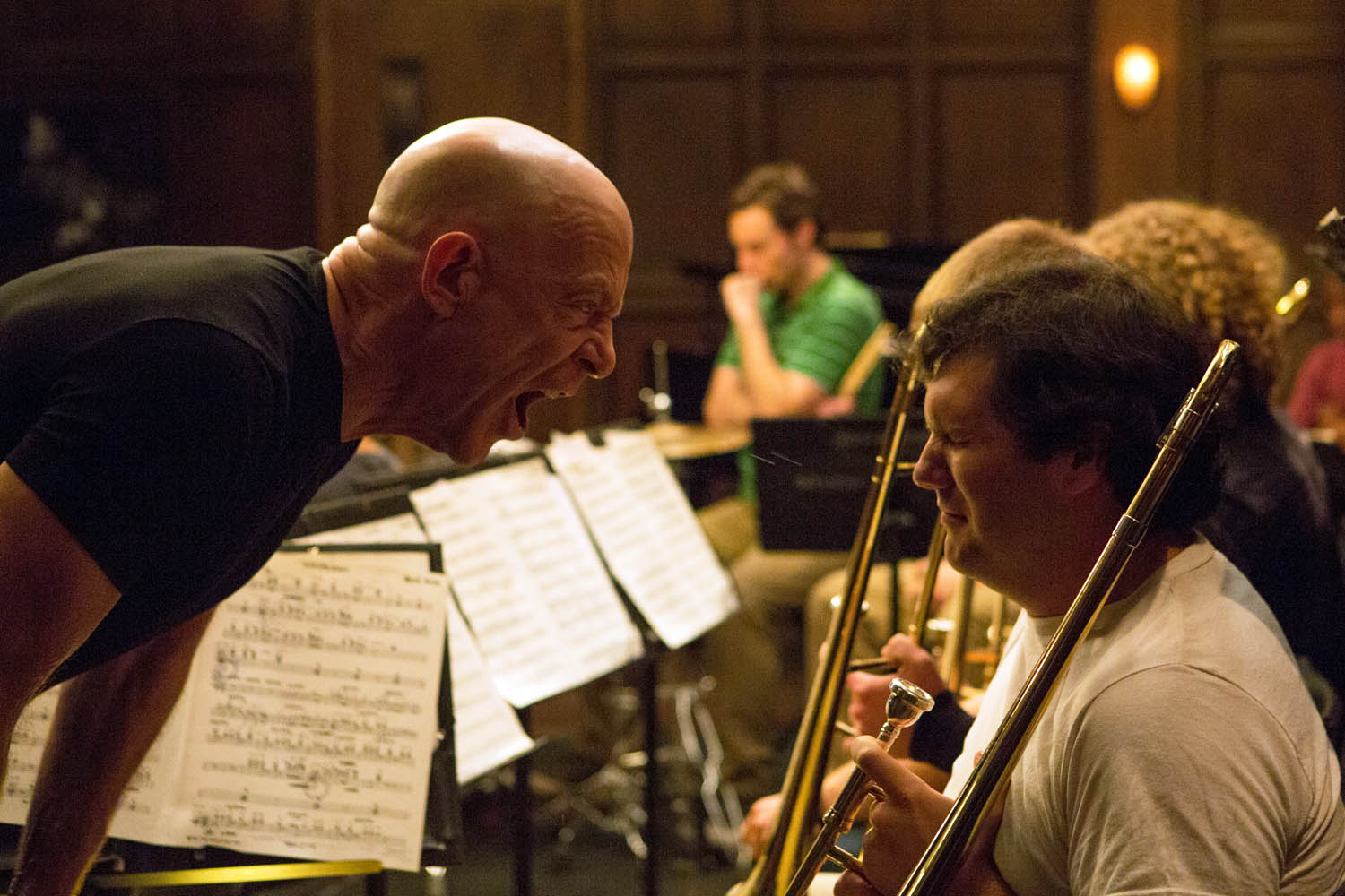 WHIPLASH - 2014 FILM STILL - JK Simmons as Fletcher - Photo Credit: Photo Credit: Daniel McFadden Courtesy of Sony Pictures Classics