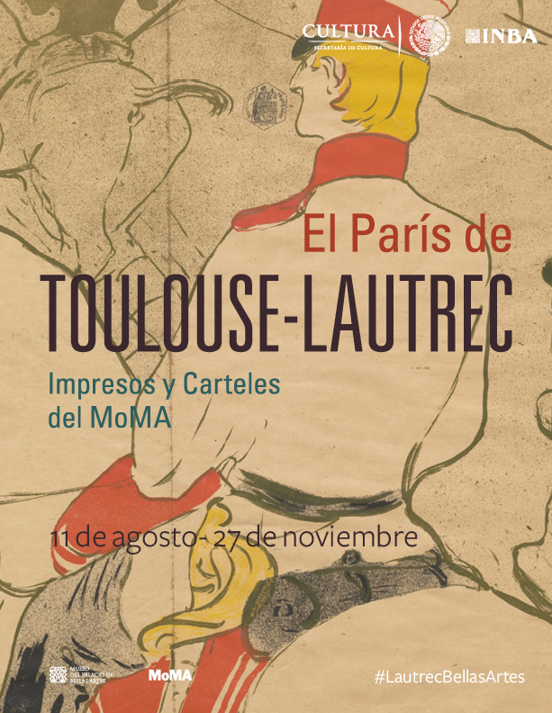 El París de Toulouse-Lautrec, en el Museo del Palacio de Bellas Artes. Tomada del Facebook del Museo