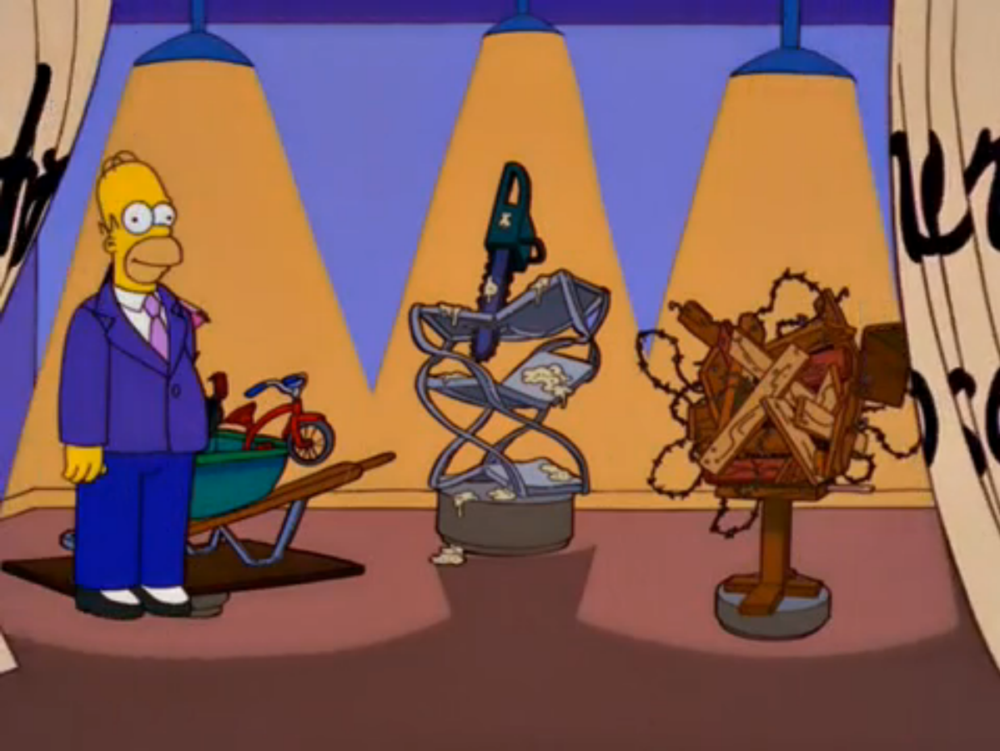 Groening, "Arte de mamá y papá" Temporada 10, episodio 19 (1999). Los Simpson (1989-). Gracie Films y 20th Century Fox