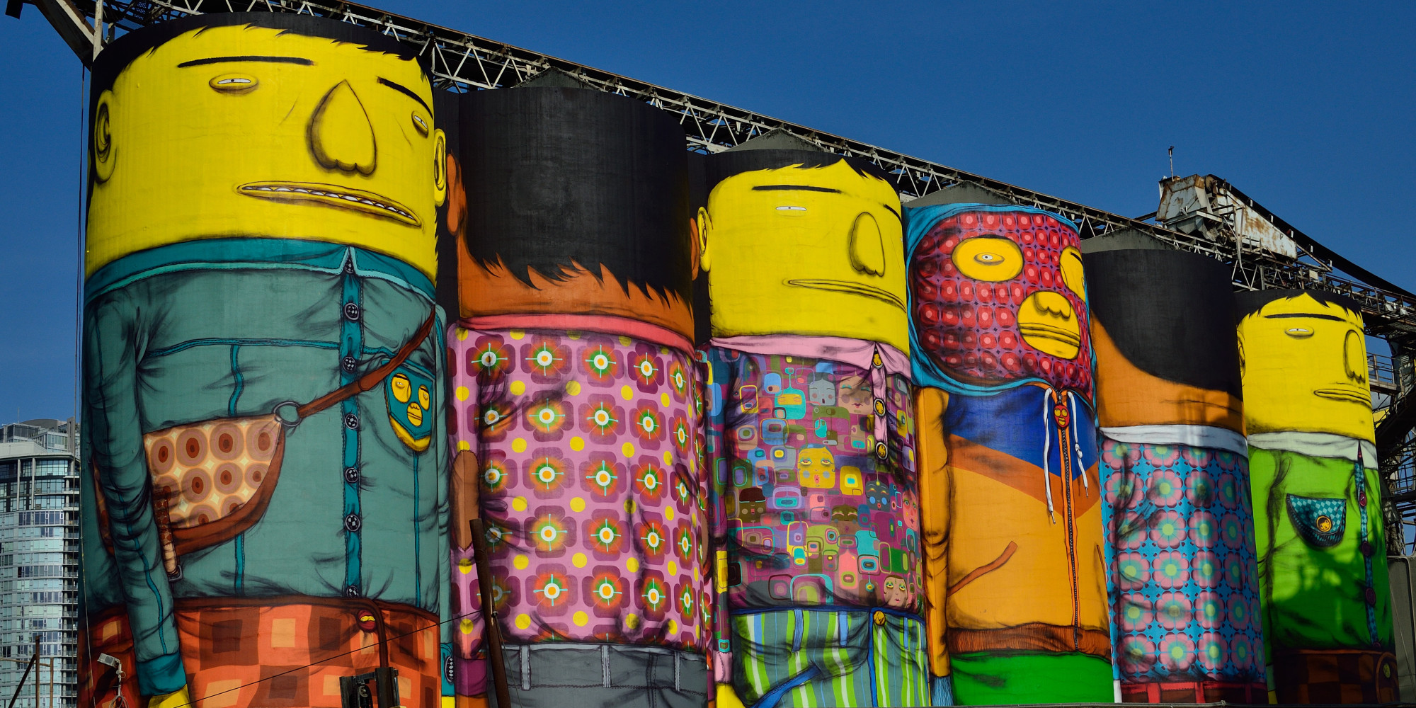 Os Gemeos (2014). Vancouver. Imagen tomada de huffingtonpost.ca