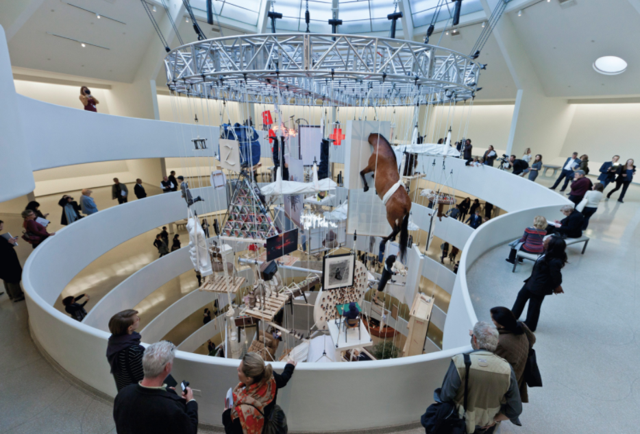 Maurizio Cattelan, vista de la exposición Maurizio Cattelan: All (2011-12). Museo Solomon R. Guggenheim. © David Heald. Imagen tomada de guggenheim.org