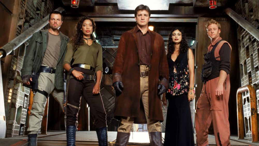Personajes de una serie de ciencia ficción.