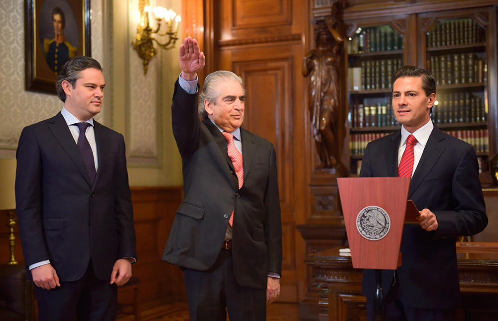 Toma de protesta de Rafael Tovar y de Teresa como secretario de Cultura