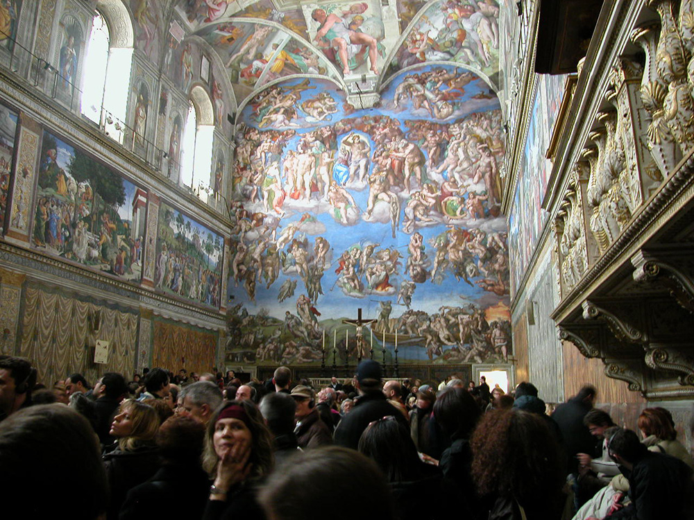 Réplica de la Capilla Sixtina, en la Ciudad de México. Imagen tomada de agitaciondesdelaperiferia.blogspot.mx
