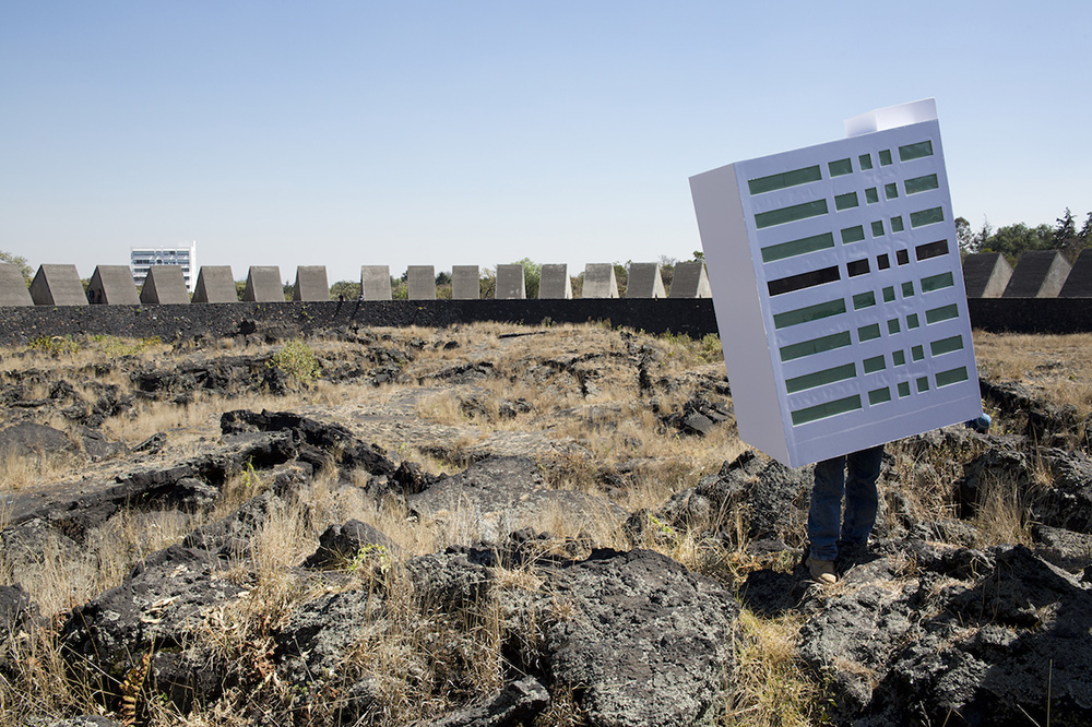 Protesta contra el Edificio H en el Espacio Escultórico, Ciudad Universitaria. © Cuauhtémoc Islas