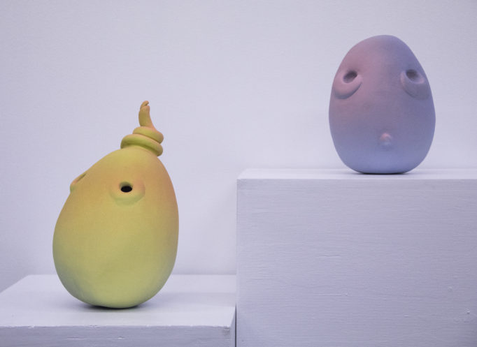 Escultura de color pastel. Semana del arte en México.