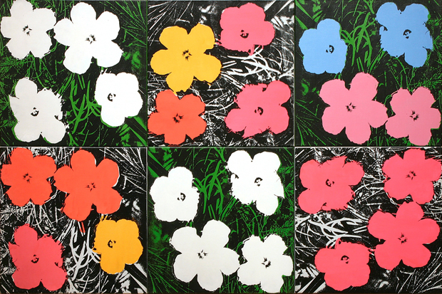 Serigrafía de flores. Apropiación y mímesis.